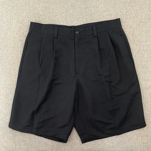 Clubhouse Collection Black Golf Shorts 100% Polyester W36 Pleated‎ Front